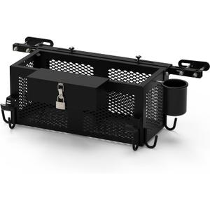 Tractor ToolBox, Heavy Duty Tractor Basket Accessories, Universal-Fitting Tractor Tool Tray Accessories, 24"x10"x10" Tractor Basket Attachment, Fits Most Tractor and Zero Turn Mower Tractor ToolBox, Heavy Duty Tractor Basket Accessories, Universal-Fitting Tractor Tool Tray Accessories, 24"x10"x10" Tractor Basket Attachment, Fits Most Tractor and Zero Turn Mower