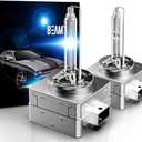 BEAMTECH D3S HID Headlight Bulbs,High Low Beam Xenon Replacement Bulb 35W 10000K Dark Blue, (Pack of 2)