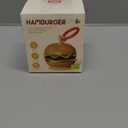 Hamburger Suction Cup Toys Holder for High Chair, Stroller Baby Toys 6-12 Months & Toddlers, 3 Tethers Keep from Falling, Great for Restaurant & Car Seat Airplane Travel