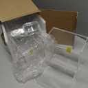 MKRBJ Laundry Pods Container with Spoon, Acrylic Candy Dispenser with 2 Lid, Dishwasher Pod Holder, Laundry Detergent Container, Laundry Organization for Laundry Room, Home, Office Used- Stand, 2pcs