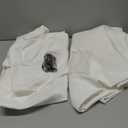 Neutral Pinch Pleated 86 Inch Curtains Semi Sheer Linen Blended Light Filtering Window Curtains 86 Inches Long for Living Room Bedroom Boho Cream Birch Pinch Pleat Drapes Rings Hooks 2 Panels Set (Natural)