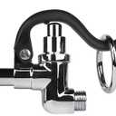 KWODE Pre-rinse Spray Valve for Commercial Kitchen Sink Faucet Pre Rinse Sprayer Nozzle Replacement Head with 1.42 GPM Spray Face (Black)