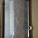 Black 55x36 Inch Metal Framed Mirror for Wall, Large Rounded Rectangle Mirror, Anti-Rust, Tempered Glass, Hangs Horizontally or Vertically