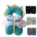Feidoog Baby Head Protector Cushion Backpack with 3 Knee Pads for Walking & Crawling,Dragon
