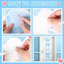 10Pcs Bow Theme Party Decorations Bow Cutouts Cardboard Banners Blue Bow Birthday Party Porch Signs Door Banner Hanging Decoration for Girls Baby Bridal Shower Birthday Wedding Coquette Party Supplies