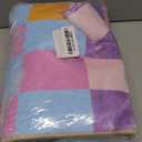 Aukib Multicolored Checkered Rug 3x5 Washable Ultra-Thin Funky Bedroom Rug Non-Slip Soft Multicolored Stain Resistant Carpet for ‎Dining Room Office