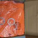 50 Pack Spandex Orange Chair Sashes for Wedding Stretch Chairs Bows Bands with Slider Buckles for Party Birthday Feast Banquet Restaurant Halloween Christmas Events Decorations