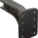 Buyers Products PM25812 Pintle Hook Mount, 3 Position Adjustable Trailer Hitch Receiver for 2-1/2 Inch Trucks, 20,000 lb MGTW, Heavy-Duty Tow Hitch, 3,200 MVL Rated