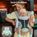 Baby Carrier, MOMTORY Safety-Certified 6-in-1 Baby Carrier with Hip Seat, Plus Size Friendly, Detachable Baby Holder Carrier Newborn to Toddler, Soft Ergonomic Toddler Support Carrier for 7-50lbs