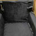 JOEJOY Dog Car Seats for Small Medium Dogs Under 35lbs, Dog Booster Seat with Detachable Washable Cover and Cushion, Memory Foam Pet Car Seat with Safety Belt and Storage Pockets (Black)