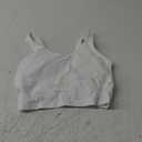 THE GYM PEOPLE Womens' Sports Bra Longline Wirefree Padded with Medium Support (White)
