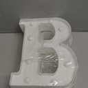 ENSHUI Colorful Light Up Letters Marquee Letter Lights, LED Letters with Lights, Battery Powered Auto Color Changing Lighted Letter Signs for Party, Birthday, Table, Wall Decoration, Christmas Gift B, Set of 2