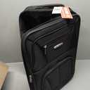 Rockland Fashion Softside Upright Luggage Set, Expandable, Black, 2-Piece (14/19) (2-Piece Set (14/19))