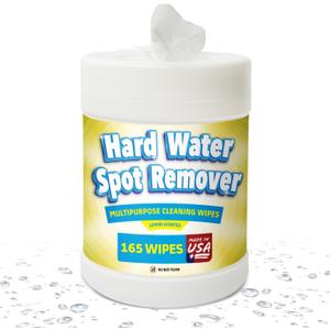 IMPRESA [165CT] Hard Water-Stain Wet Wipes  Vinegar Wipes Stain Remover for Shower, Car & Home  Hard Water Stain Remover for Glass - Made in USA