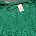 PRETTYGARDEN Womens 2026 Summer Maxi Dress Short Sleeve V Neck Hollow Out Eyelet A Line Long Flowy Beach Vacation Dresses (Green, L)