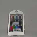 TUL Retractable Gel Pens, Needle Point, 0.5 mm, Gray Barrel, Assorted Bright Ink Colors, Pack Of 8