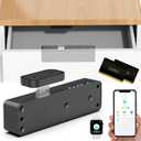 Smart RFID Cabinet Lock, Hidden Digital Electronic Bluetooth RFID Cabinet Drawer Lock for Adults Baby Proofing Teens Liquor Cupboard File (Black)