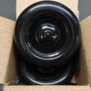 11x4.00-5 Lawn Mower Tires Flat Free (2 Pack),Universal 11x4-5 Solid Smooth Tractor Turf Tire with Rim, 3.4" Centered Hub and 3/4" & 5/8" Bushing, For Zero Turn Mowers and Riding Lawn Mower (Black)