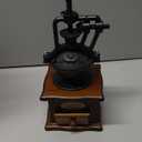Burr Coffee Grinder, Vintage Style Wooden Hand Grinder, Classic French Press Coffee Mill With Brush