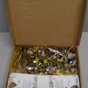 Tandefio 50 Sets Wedding Party Favors Including 1 Ring The Bells Wood Sign 50 Mini Silver Kissing Bells with 50 Seating Place Cards and Twist Ties Wedding Reception Gifts Thank You Gift for Guest