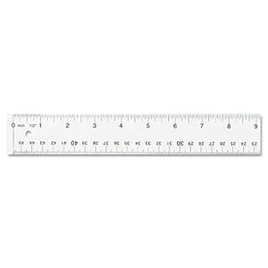 Westcott 10564 See Through Acrylic Ruler, 18-Inch , Clear