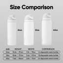 Owala FreeSip Insulated Stainless Steel Water Bottle with Straw, BPA-Free Sports Water Bottle, Great for Travel, 24 Oz, Shy Marshmallow