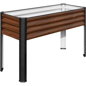 SnugNiture Raised Garden Bed with Legs, 48×18×32in Outdoor Metal Elevated Raised Planter Box for Backyard, Patio, Balcony