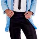 fun shack Men's 50s Sock Hop Costume, 1950s Outfit for Men, Retro 50s Attire, Vintage Dance Costume for Men (Large, Teddy Boy Blue)