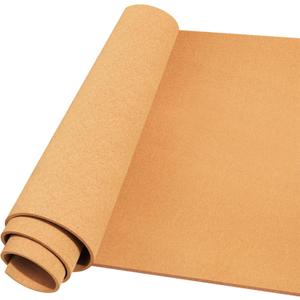 Cork Board Roll 48" x 36", 1/4" Thick Non-Adhesive Decorative Large Corkboard Bulletin Board Sheet for Walls/Office, ZHIDIAN 4' x 3' Premium Frameless Natural Cork Board for DIY Projects