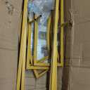 Double Arch Backdrop Stand Metal Open Arch Backdrop Frame U Shaped Wedding Arches for Ceremony Baby Shower Garden Birthday Party Decoration (Gold, 6FT2.6FT)