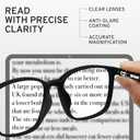 NOVIVON ActiveFit +1.5 Reading Glasses for Men - Blue Light & UV Protective Readers with Bonus Case & Cloth