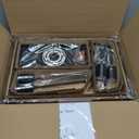 Farmhouse Semi Flush Mount Ceiling Light Fixture, Lights for Bedroom, Black Metal and Wood Kitchen Light Fixtures with 6 E26 Bulb Sockets, Hallway Light Fixtures, Lamps for Living Room