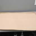 Heavy Duty Silicone Under Sink Mat for Kitchen Waterproof 34" x 22", Extra Thick Rubber Mat Drip Tray, Raised Edge Under Sink Liner, Prevent Drips, Leaks, Spills, Beige