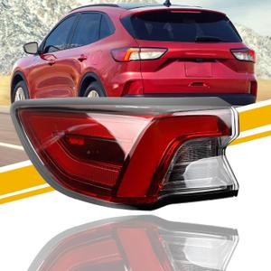 Dasbecan Tail Light Assembly LED Compatible With 2020 2021 2022 Ford Escape Taillight Rear Lamp Left Driver Side LJ6Z-13405-E