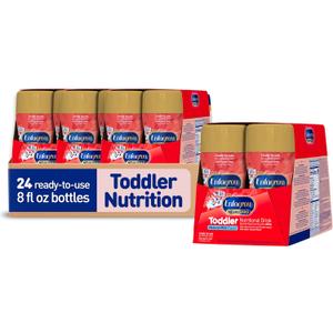 Enfagrow NeuroPro Toddler Nutritional Drink, Made with Real Milk, Brain-Building Omega-3 DHA, Nutrients for Growth & Immune Support, Non-GMO, Ready to Use, 8 fl Oz (24 Bottles)