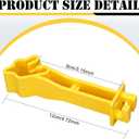 Outus 200pcs Reversed Extender Electric Fence TPost Insulators Snap, Yellow
