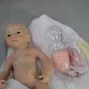 Aniiyy 13 Inch Can Open Mouth Full Body Silicone Baby Dolls, Lifelike Silicone Reborn Baby Doll, Anatomically Correct Baby Girl Dolls