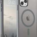 SUPFINE Magnetic for iPhone 11 Pro Max Case (Compatible with MagSafe) (Military Grade Drop Protection) Slim Translucent Matte Shockproof with Anti-Fingerprint Phone Case,Gray
