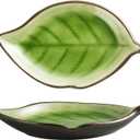 Spoon Rest for Stove Top, Ceramic Spoon Holder, Spoon Holder for Kitchen Counter, Cooking Utensil Rest, Kitchen Countertop Organization and Storage (Green)