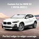 EcoNour Windshield Sunshade Compatible for BMW X2 2018-2021 2022 2023 | Sun Visor for Front Windshield & Window Sun Shade Cover, UV Heat Blocker & Protector, Car Accessories