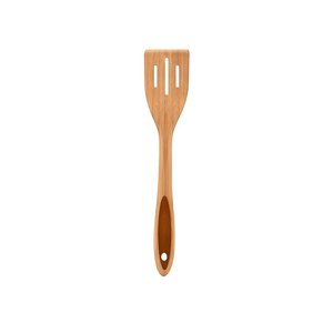 LorisArm 12.5" Spatula, Bamboo Slotted spatula, thick Wooden Kitchen Spatulas Turner, Egg Scraper, Wood Cooking Utensil, Spatulas for Flipping, Serving, Scraping & Turning Pack of 3