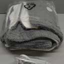 Heated Blanket Electric Blanket,Cozy Faux Rabbit Fur & Soft Flannel Warm Heater Throw Blanket with 5 Fast Heating Levels &10Hours Auto-Off Over-Heat Protection50" x 60" (Grey)