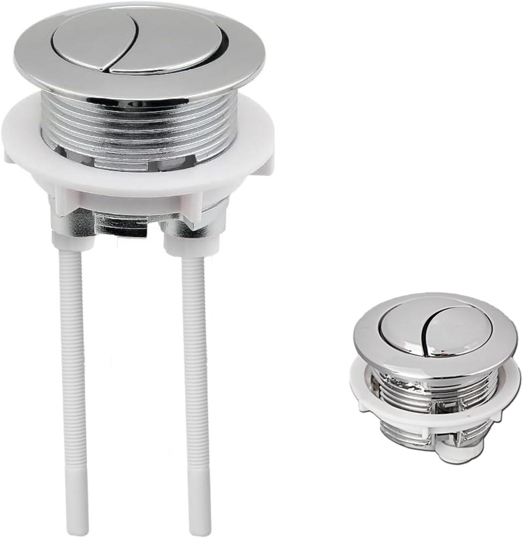 38 MM Toilet Tank Push Button Toilet Button Dual Push Flushing Toilet Button Toilet Tank Button Toilet Button Flush Button Replacement with Thread Diameter