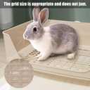kathson Large Rabbit Litter Box Trainer, Potty Corner Toilet with Drawer Bigger Pet Pan for Adult Hamster, Guinea Pig, Ferret, Galesaur, Bunny and Other Animals (Brown)