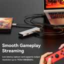 HDMI Audio Video Capture Card, 1080P Cam Link Game Audio Adapter DP to HDMI USB 3.0 Record Device for Streaming, Live Broadcasting, Video Conference, Teaching, Gaming