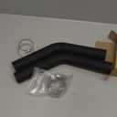 (2-Pack) 1 3/4" ID Gasoline Fuel Filler Neck Hose with 4 Clamps - 15 7/8" Length Gas Tank Hose Replacement (45 Degree, 1.75" ID)