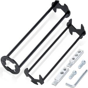 Basin Wrench and Broken Pipe Extractor Tool Set, 7 Sizes Faucet Tool Four-jaw Hex Spanner Universal Plumbers Tool for Tight Spaces, Extractor Tool for 1/2" to 1" Damaged Faucet Bolts & Pipe Threads