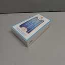 The Dreidel Company Hanukkah Candles Multi Blue Hued Frosted Deluxe Tapered Candles 1-Hour Burn Time 45 Candles for All Eight Nights of Chanukah (Single)