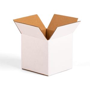 Jiazalpak White 7x7x7 inches Shipping Boxes, Corrugated Cardboard 7x7 Box for Small Business Mailing, Packaging and Storing, 25 Pack