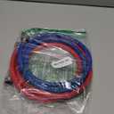 JUWO 5 FT Rubber Washing Machine Hoses, 3/4" FHT Washer Hoses, For Short to Moderate-Distance Water Supply in Small & Medium Residences, Red & Blue (2-Pack)